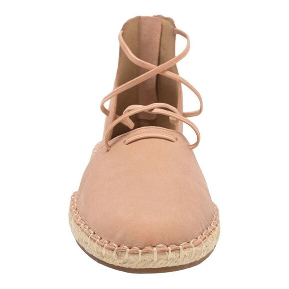 Eileen Fisher espadrille lace-up sandals in toffee cream leather size 8 NWB - Picture 3 of 10